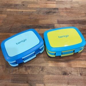 Bentgo Blue and Yellow Lunch Boxes